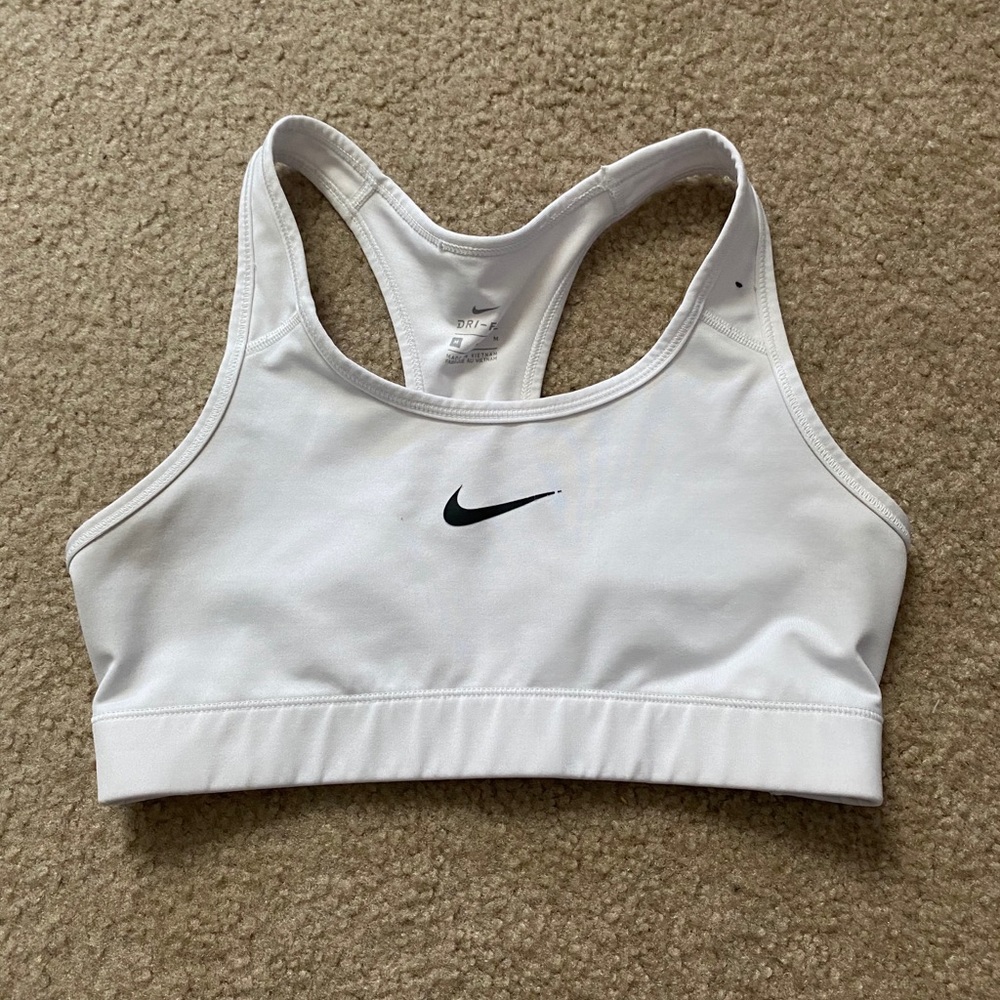 White Nike Sports Bra